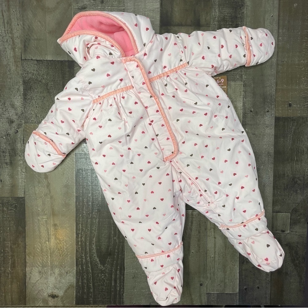 NWT Carters Snowsuit Baby Girl size 6-9 months